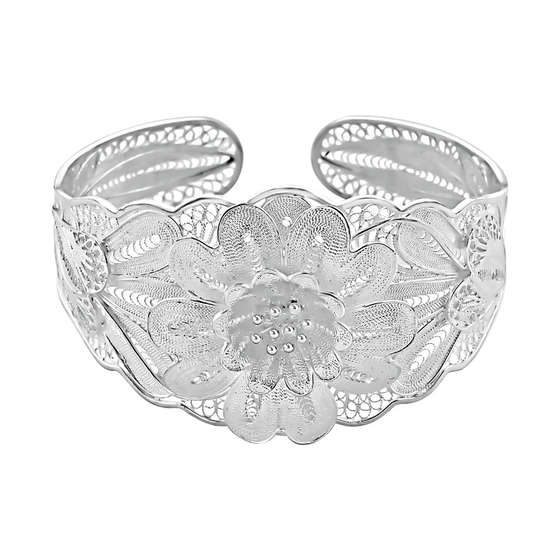 Royal Bali Kollektion - 925 Silber Armreif ca. 19 cm ca. 24,47g