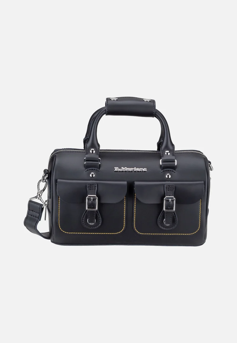 Top Handle Black Kiev Smooth - Satchel