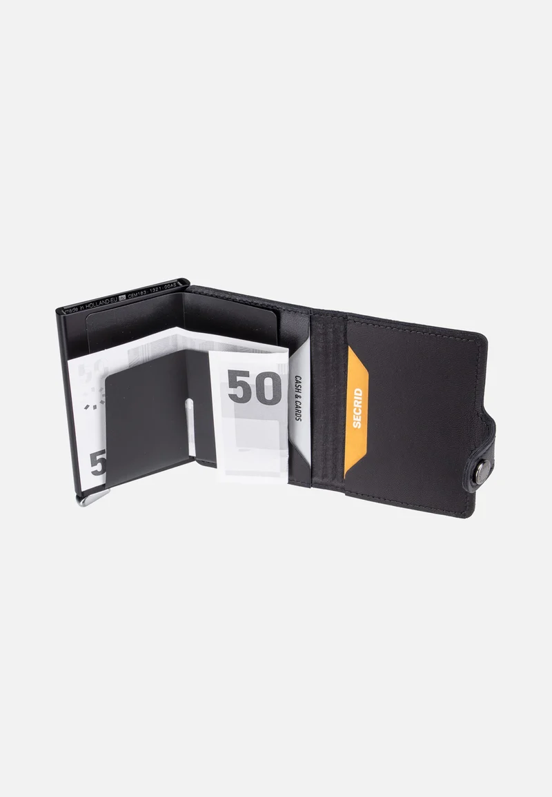Premium Miniwallet+ Emboss Lin Black - Portemonnaie