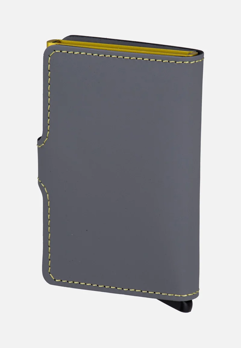 Miniwallet Matte Grey-Lime - Portemonnaie