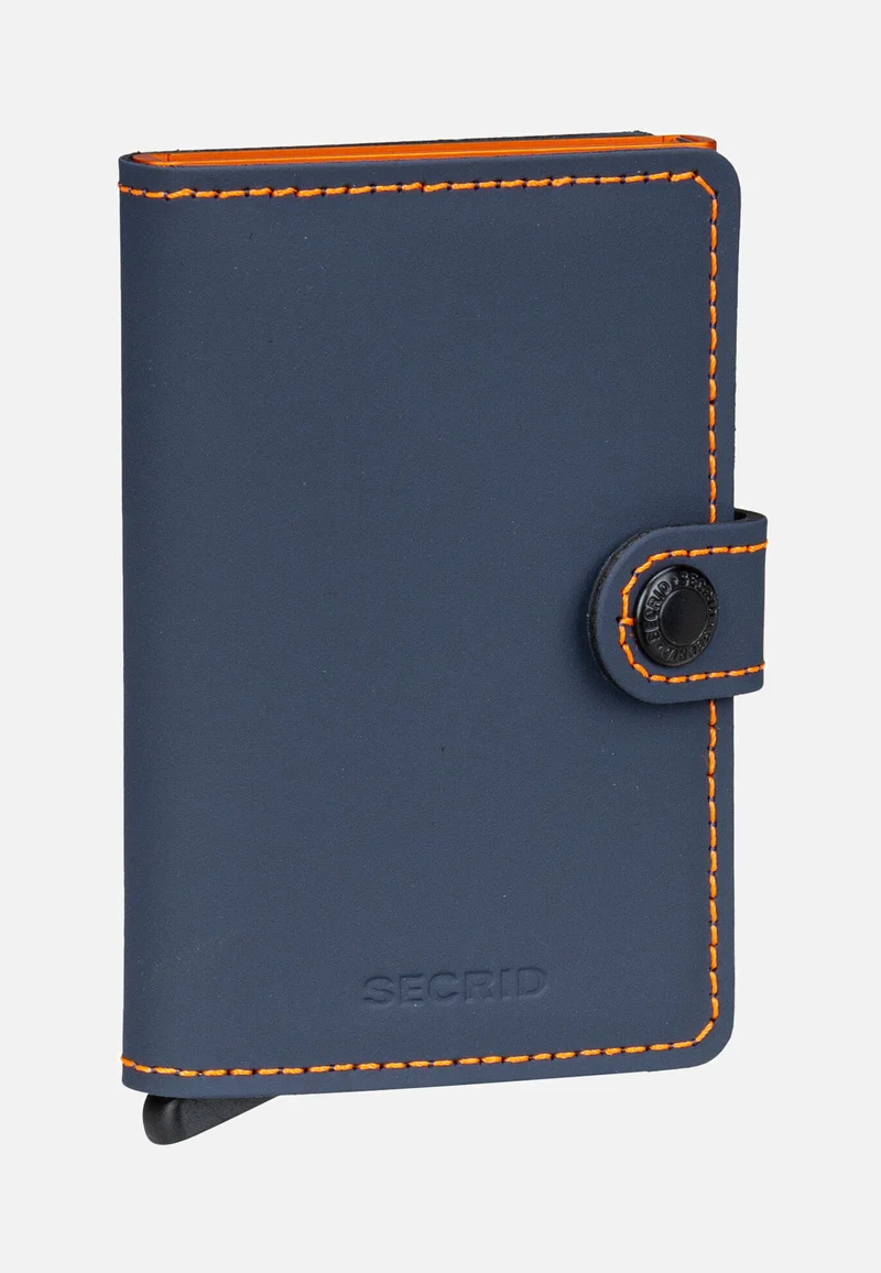 Miniwallet Matte Night Blue-Orange - Portemonnaie
