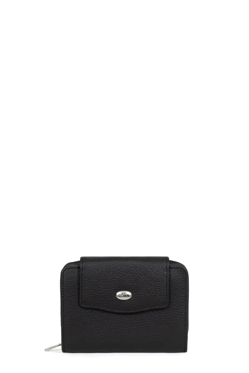 Portefeuille - 2 volets - Stop RFID - Cuir de vachette