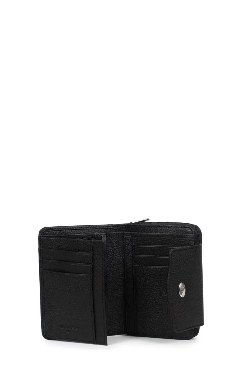 Portefeuille - 2 volets - Stop RFID - Cuir de vachette