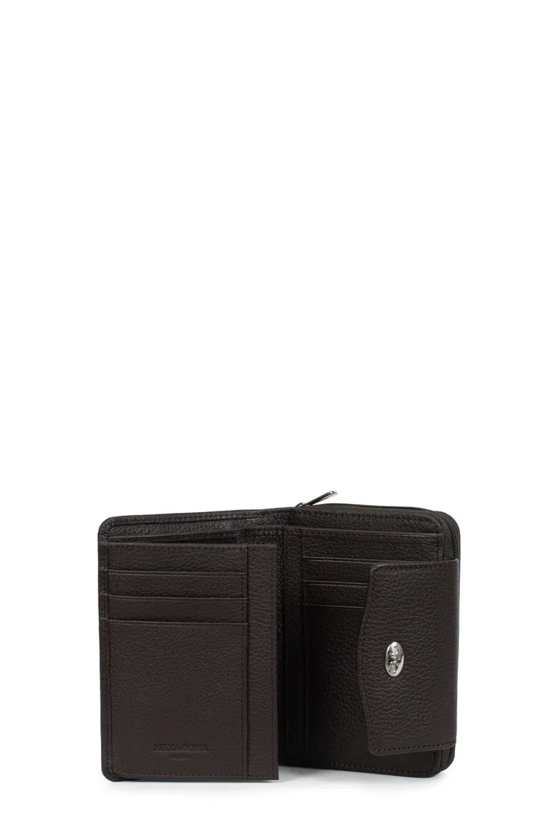 Portefeuille - 2 volets - Stop RFID - Cuir de vachette