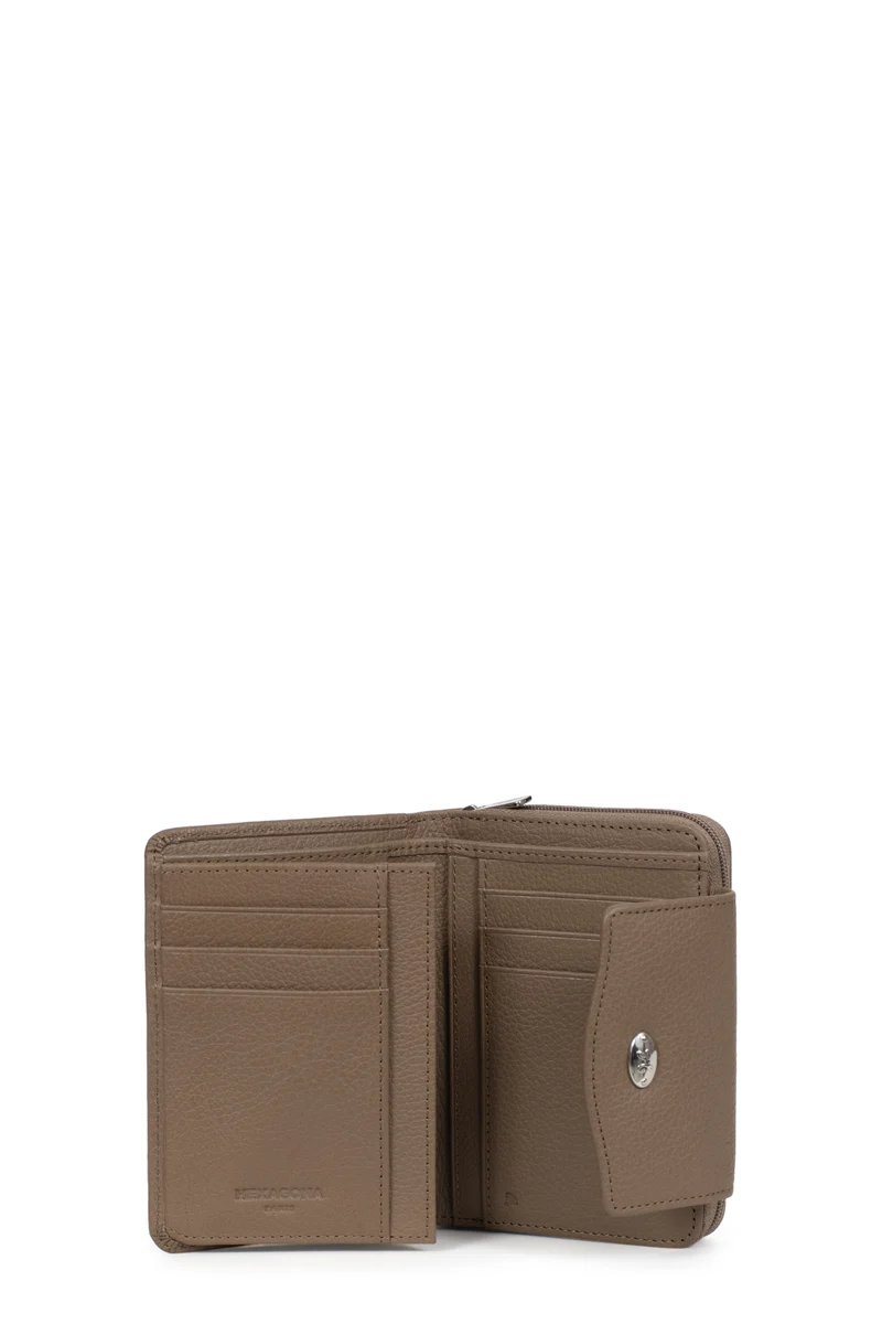 Portefeuille - 2 volets - Stop RFID - Cuir de vachette
