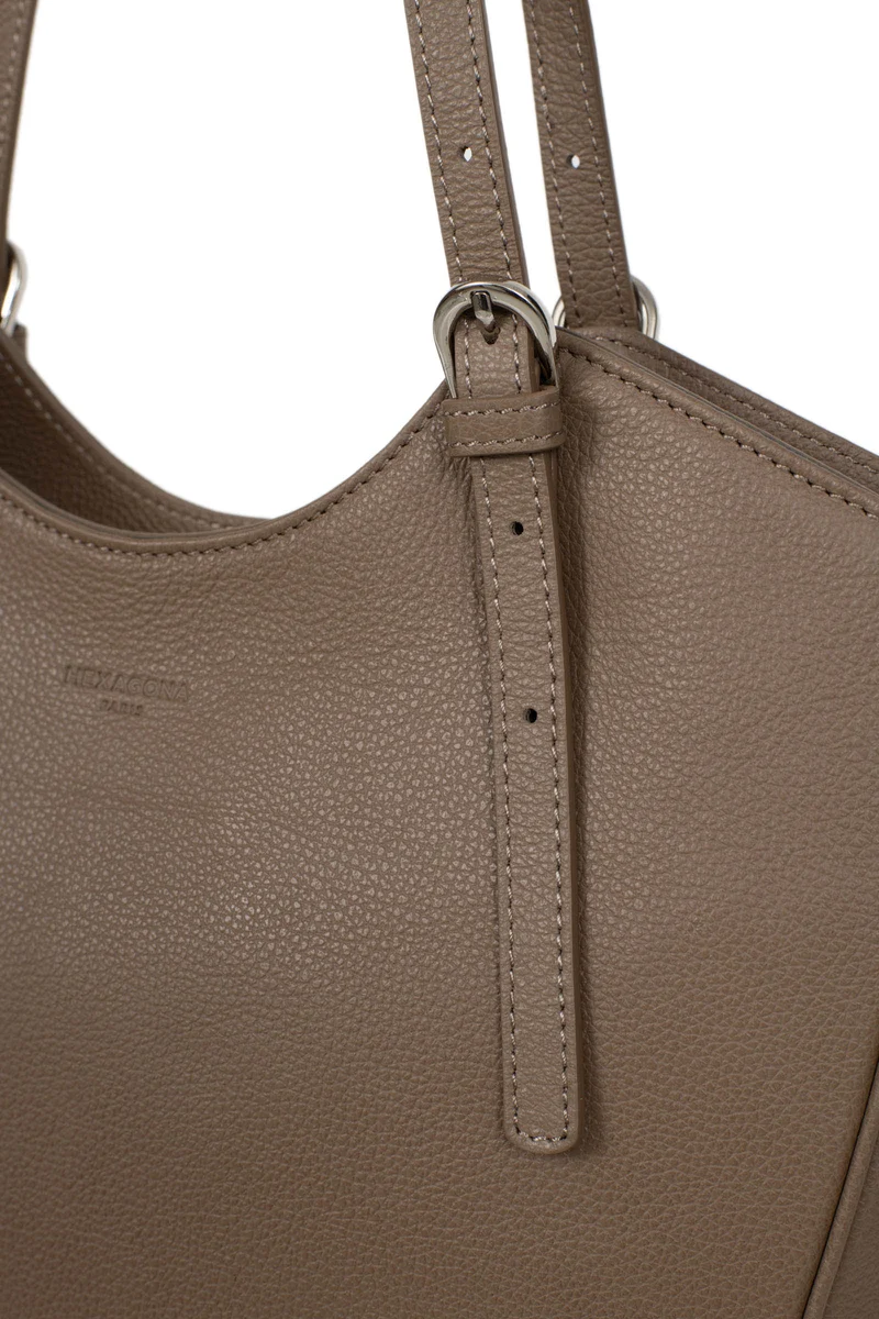 Sac porté épaule 2 anses - A4 - Cuir de vachette
