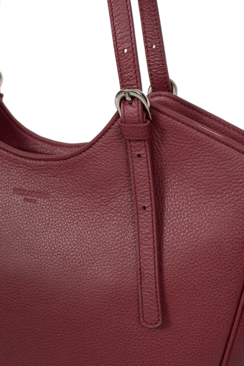 Sac porté épaule 2 anses - A4 - Cuir de vachette