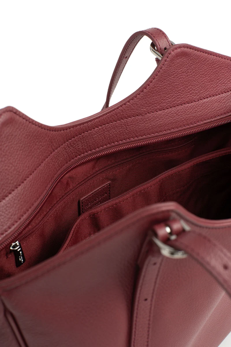 Sac porté épaule 2 anses - A4 - Cuir de vachette