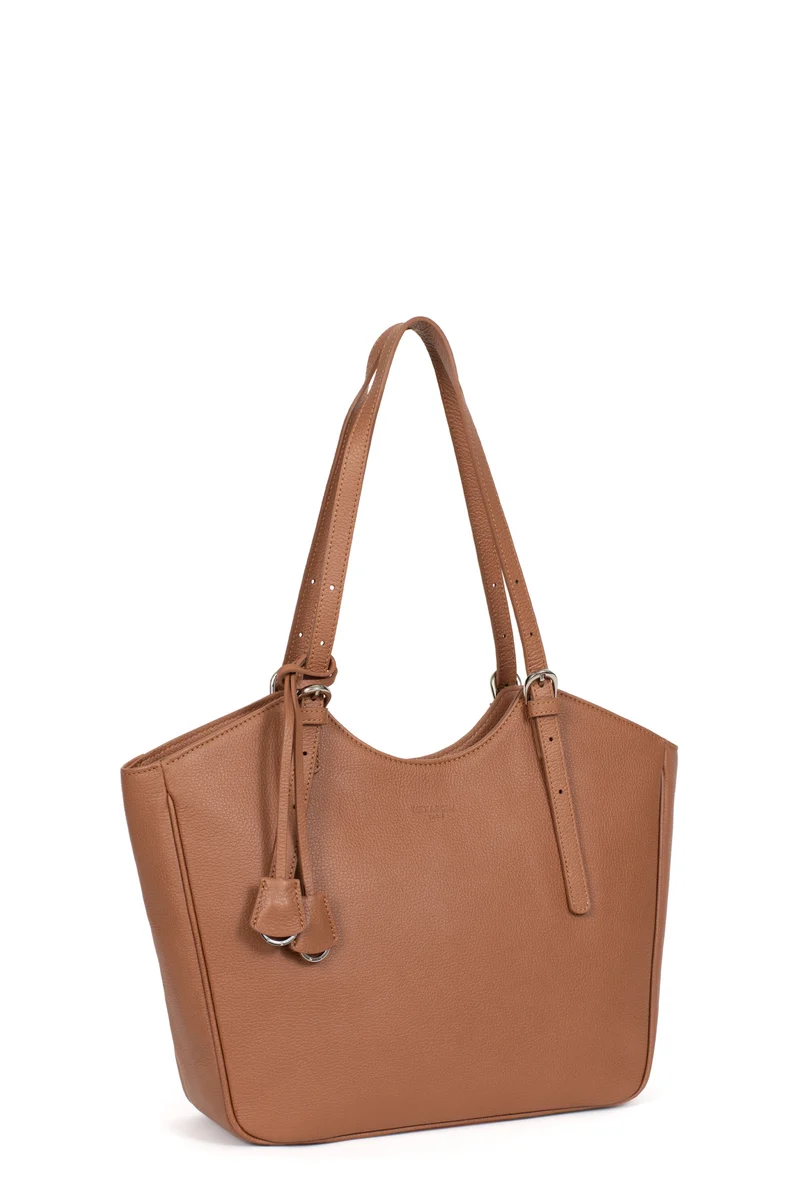 Sac porté épaule 2 anses - A4 - Cuir de vachette