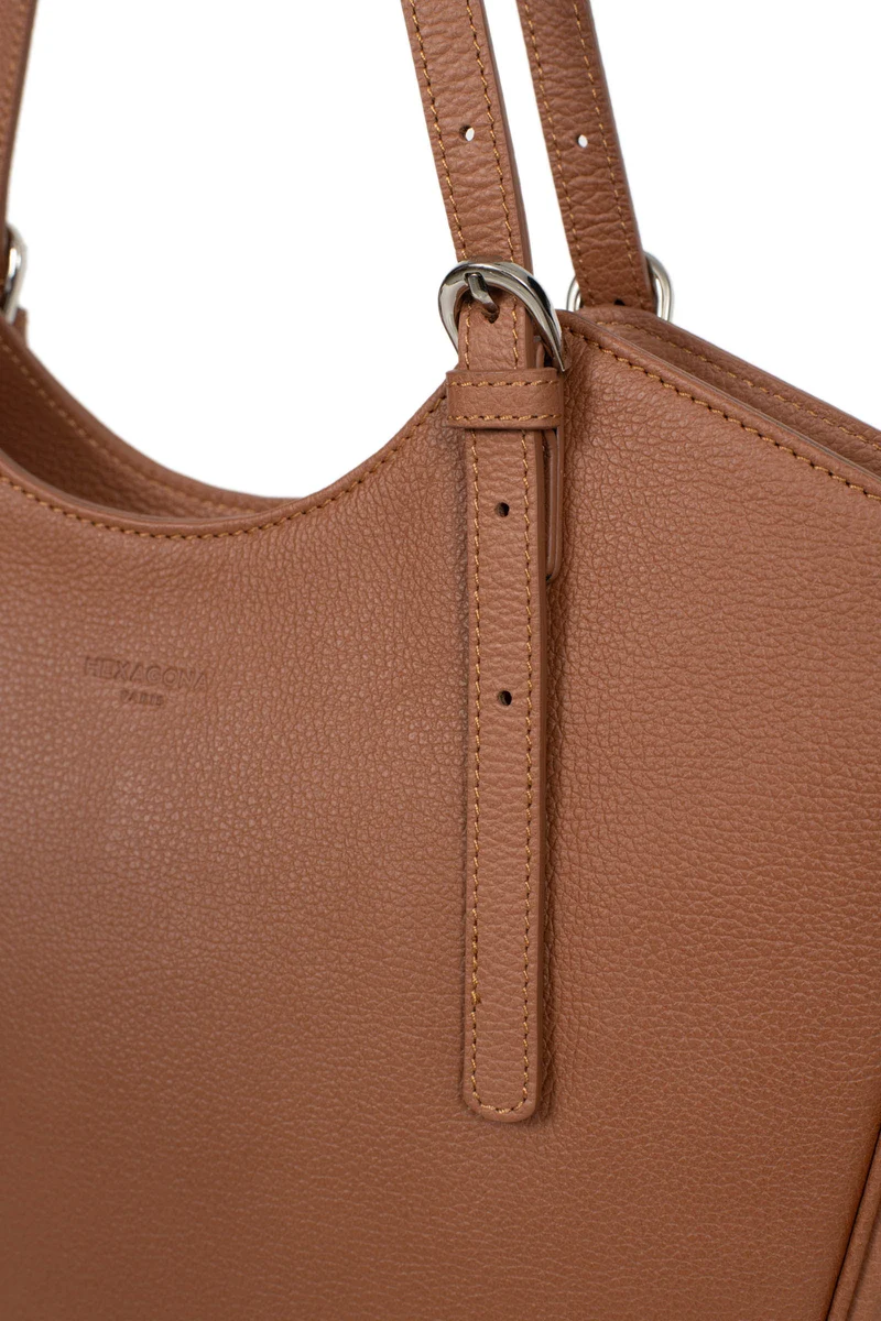 Sac porté épaule 2 anses - A4 - Cuir de vachette