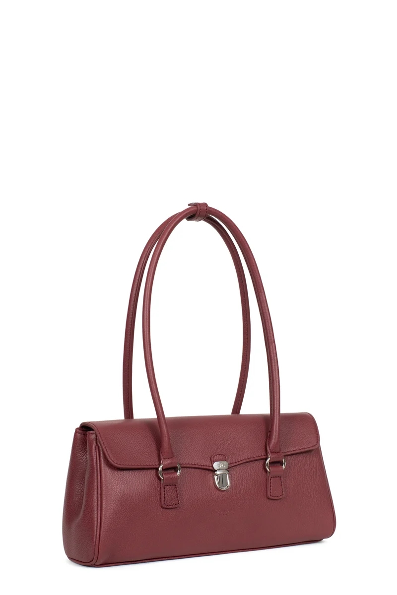 Sac porté épaule 2 anses - Cuir de vachette