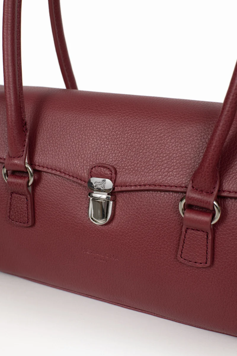 Sac porté épaule 2 anses - Cuir de vachette