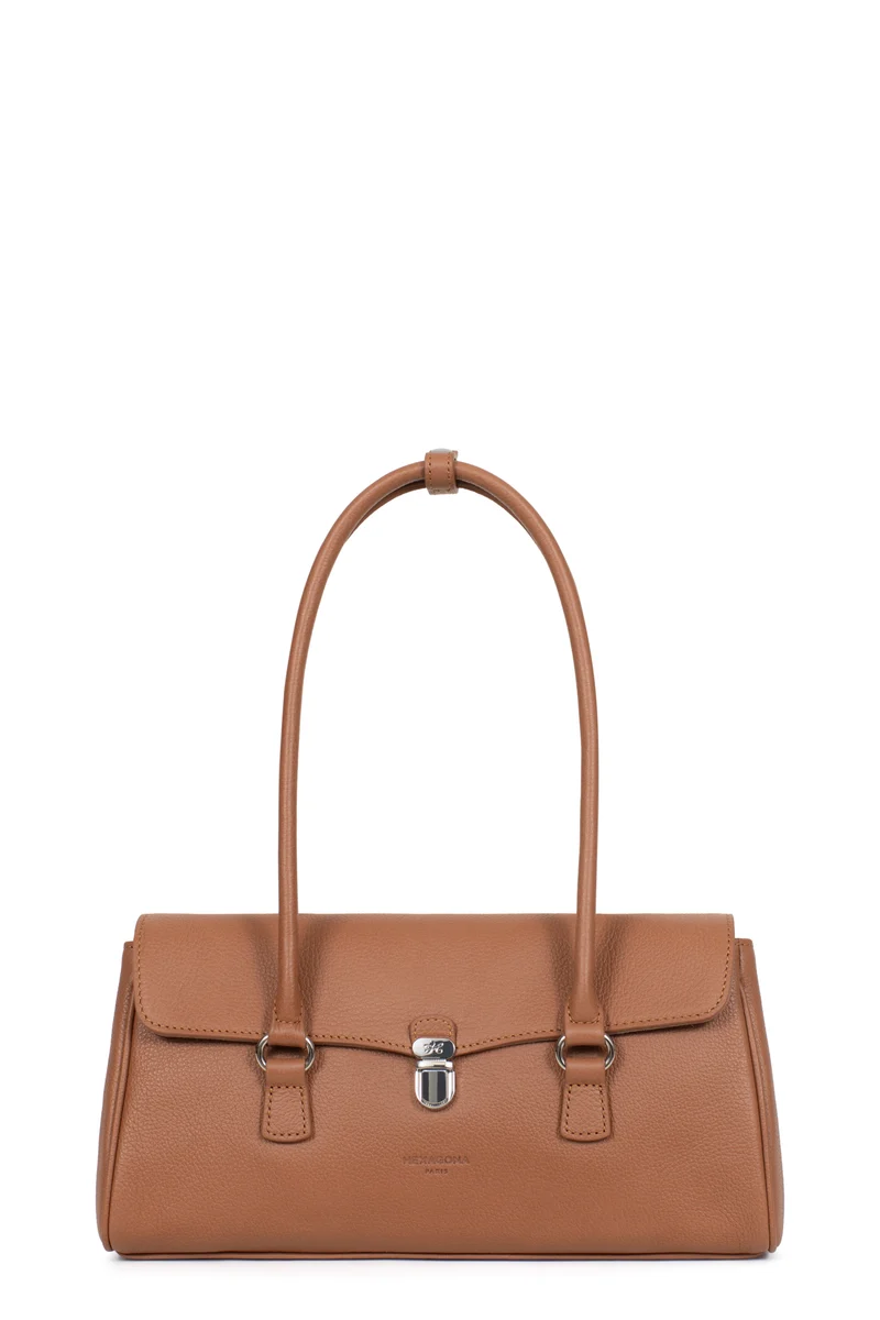 Sac porté épaule 2 anses - Cuir de vachette