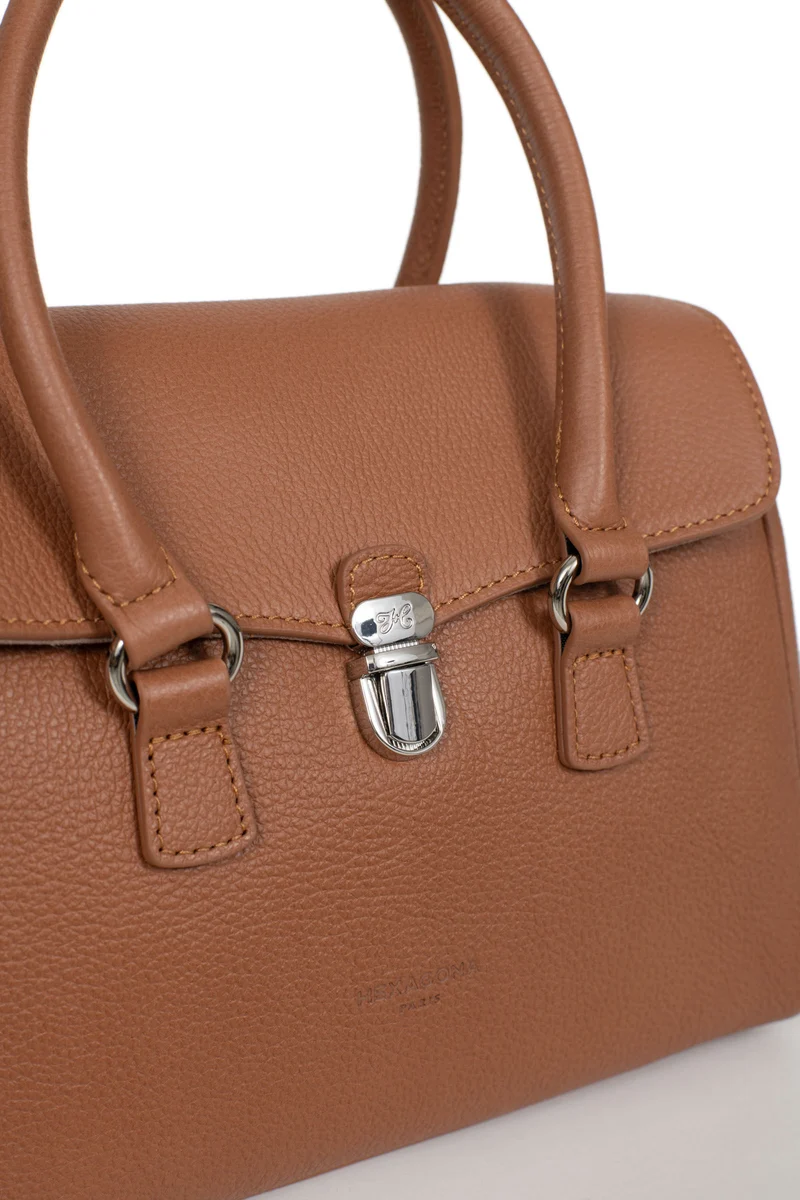 Sac porté main 2 poignées - Cuir de vachette