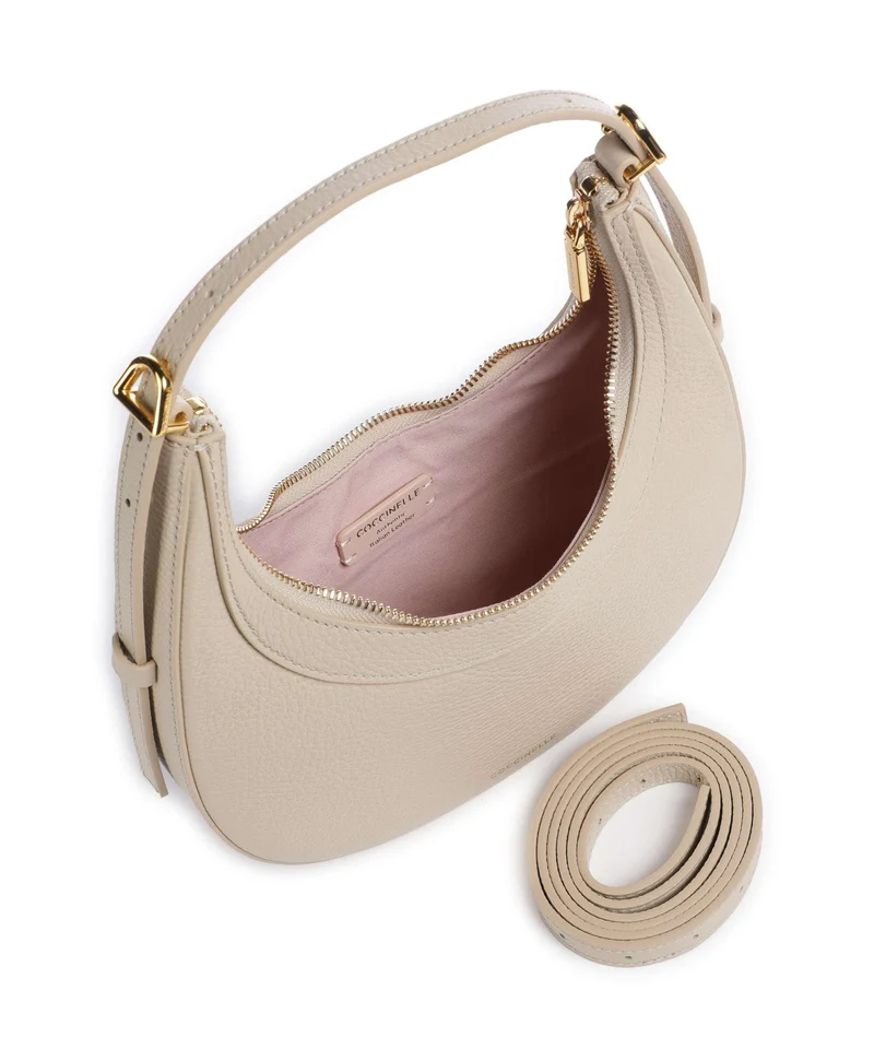 Coccinelle Whisper Schultertasche sandshell