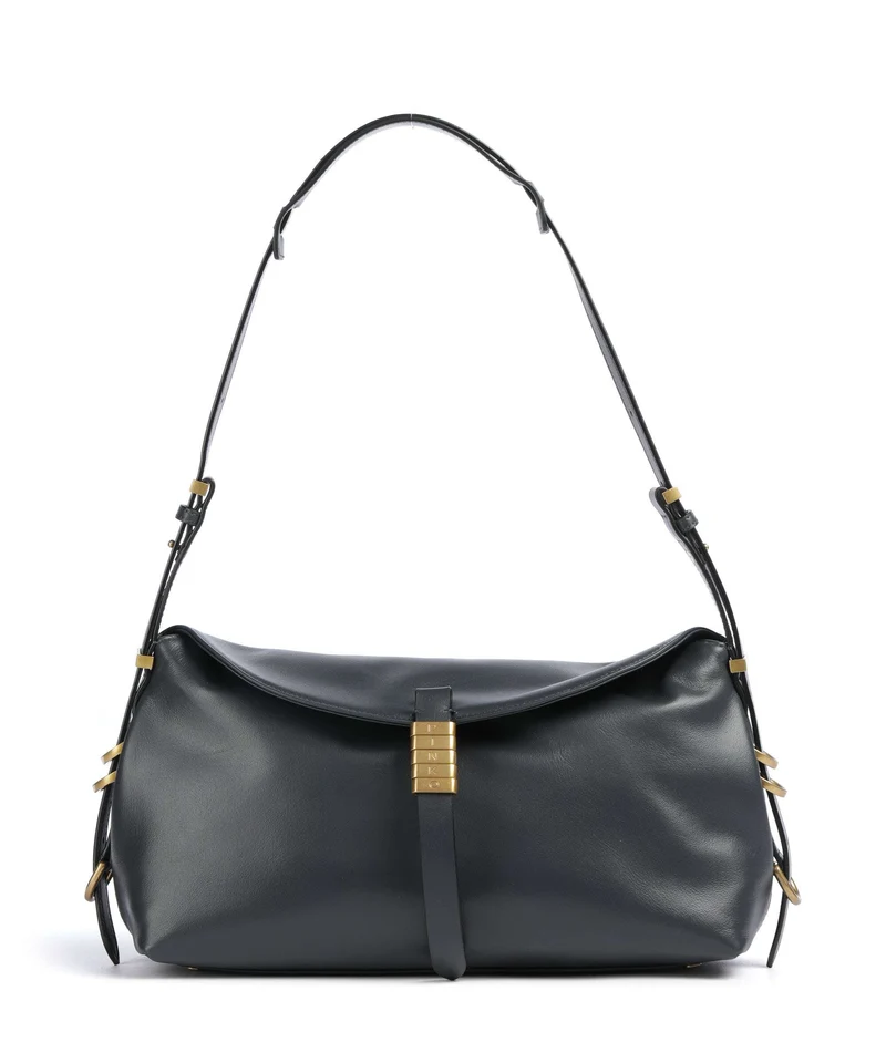 Pinko Saddle Schultertasche grigio asfalto/antique gold