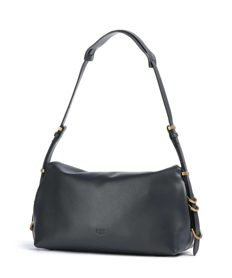 Pinko Saddle Schultertasche grigio asfalto/antique gold