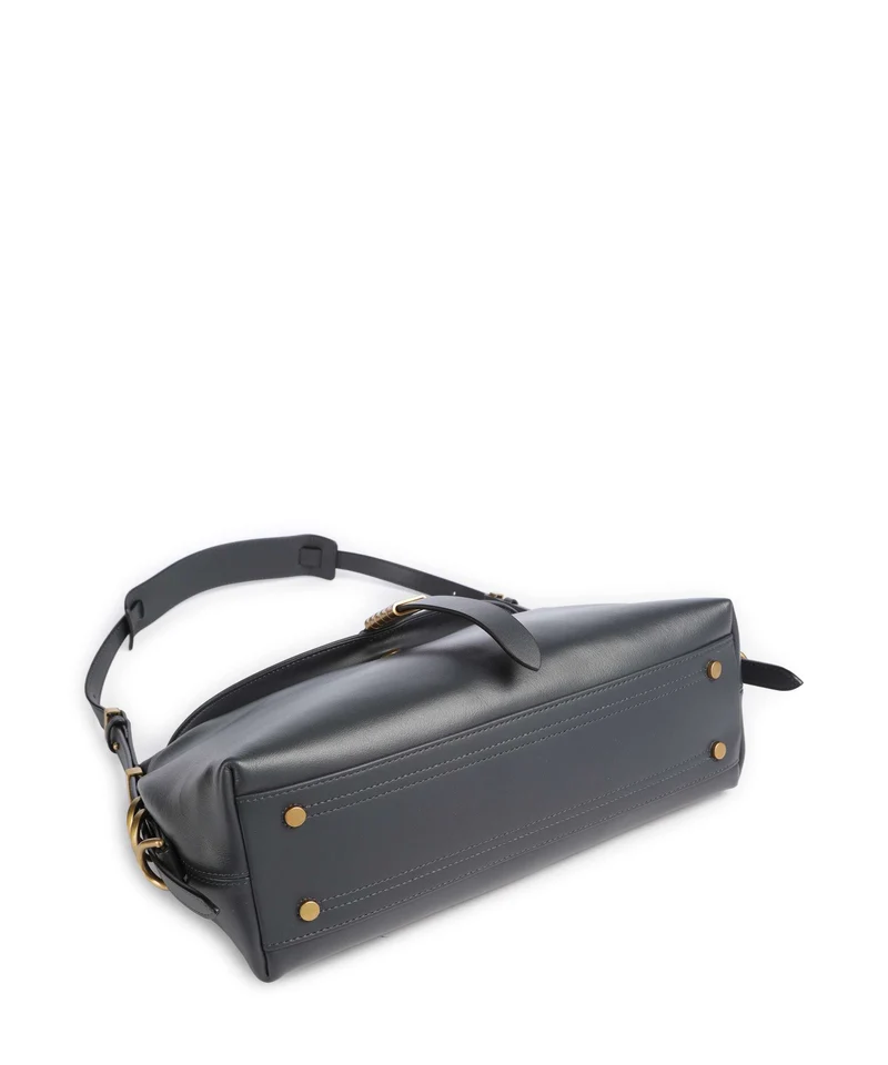 Pinko Saddle Schultertasche grigio asfalto/antique gold