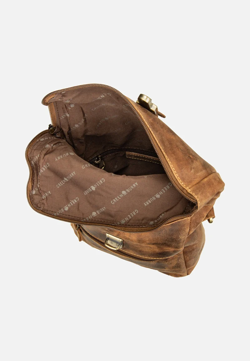 Vintage Foldflap Sattelbraun - Crossbody Bag