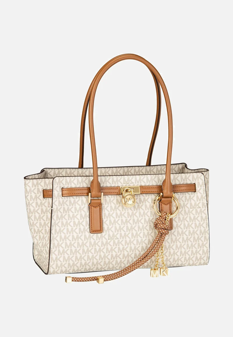 Hamilton SM EW Shoulder Tote MK SIG Vanilla/Acorn - Umhängetasche