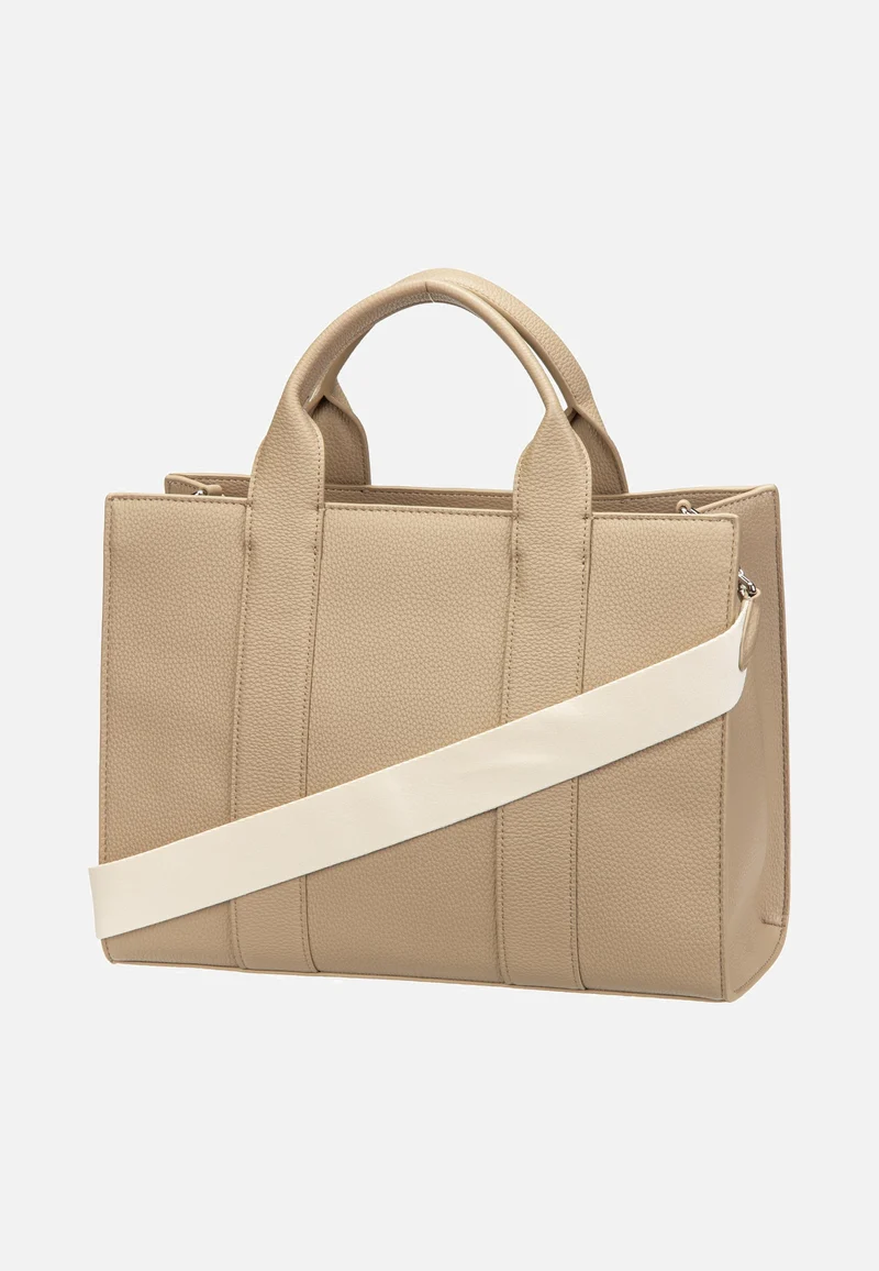 K/RSG MD Square Tote Peb Emb Nougat - Tote Bag