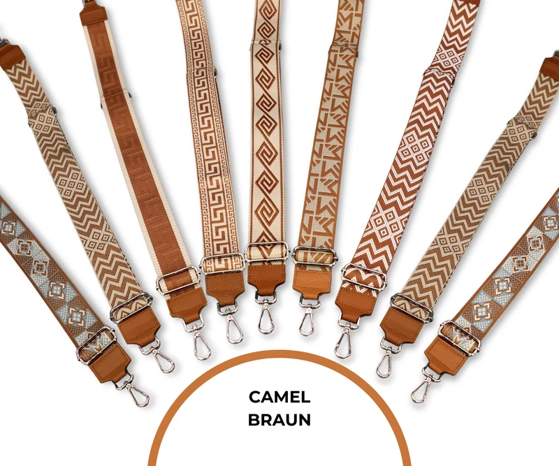 Taschenriemen - Camel Braun (Silber)