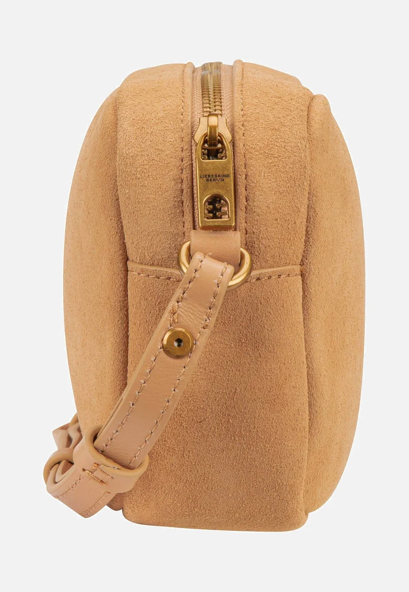 Ella Camera S Suede Beige - Crossbody Bag