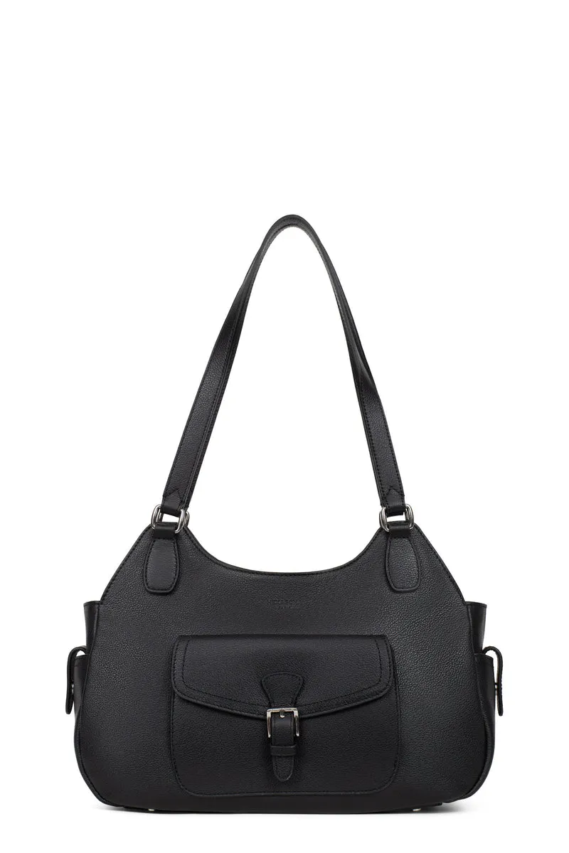 Sac porté épaule 2 anses - Cuir