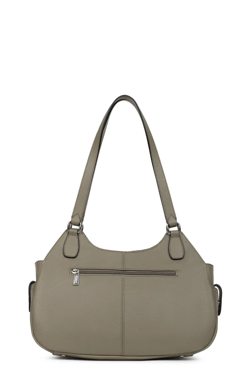 Sac porté épaule 2 anses - Cuir