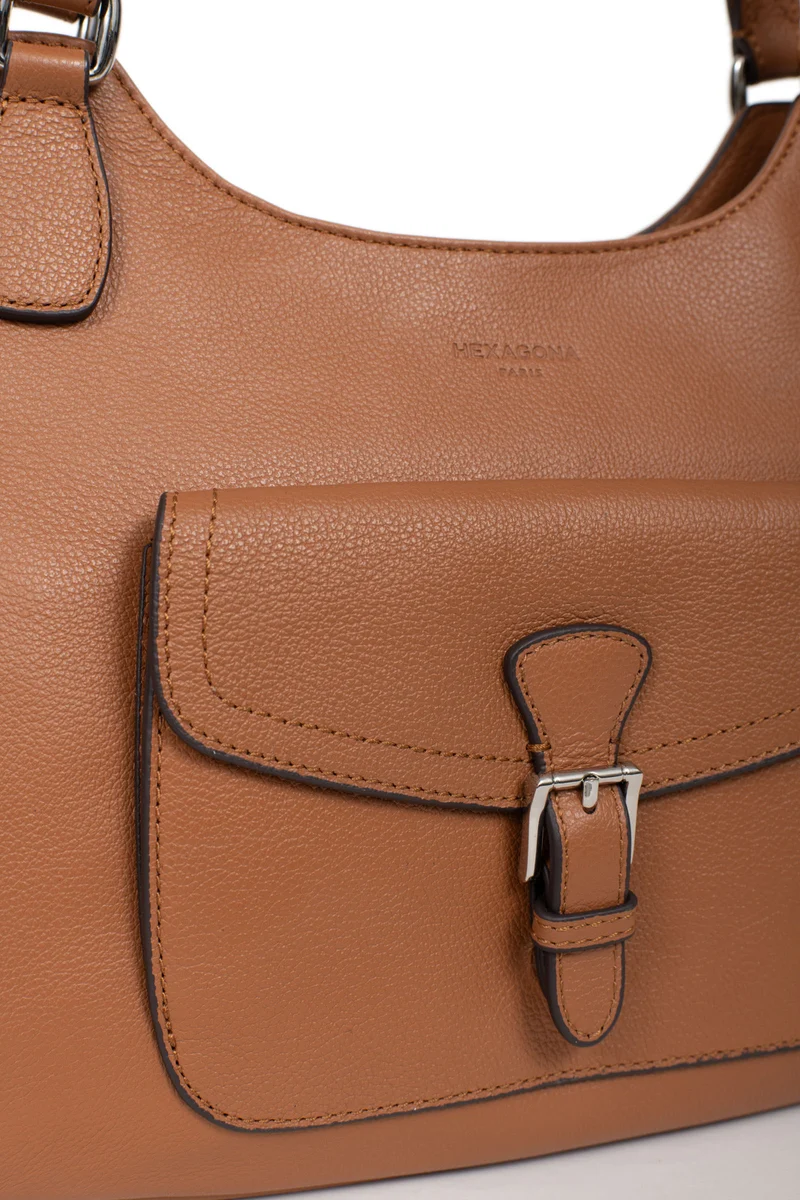 Sac porté épaule 2 anses - Cuir