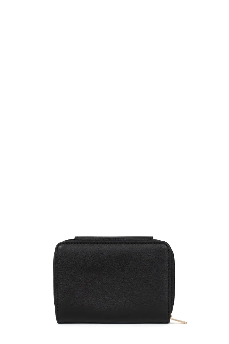 Portefeuille - 2 volets - Stop RFID - Cuir de vachette