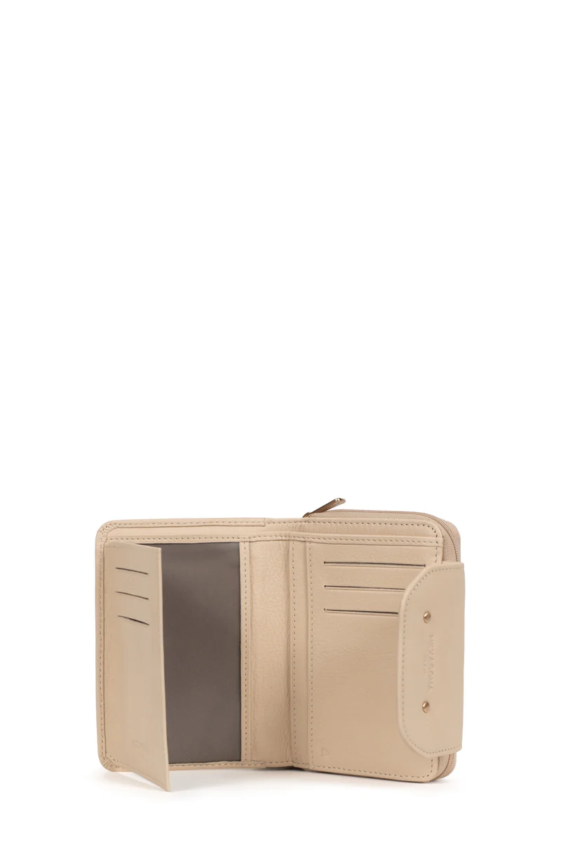 Portefeuille - 2 volets - Stop RFID - Cuir de vachette