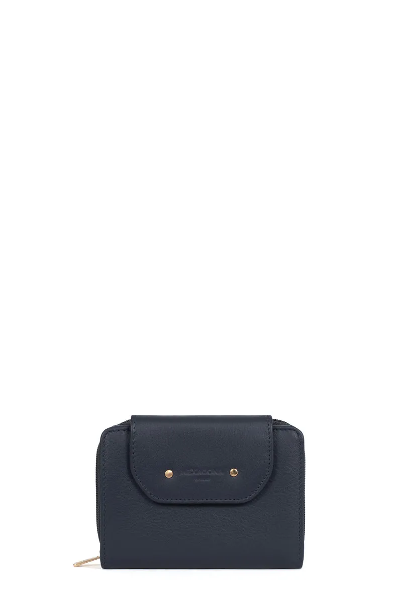 Portefeuille - 2 volets - Stop RFID - Cuir de vachette