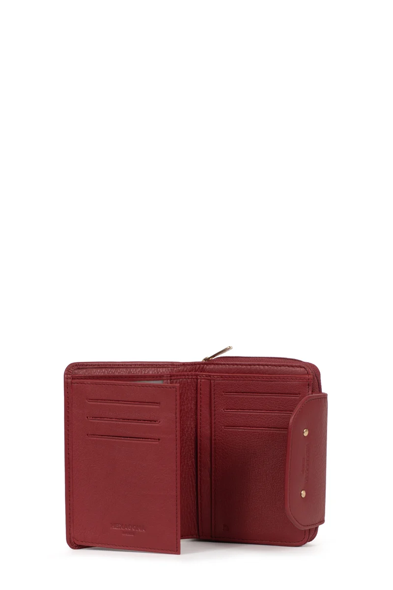 Portefeuille - 2 volets - Stop RFID - Cuir de vachette