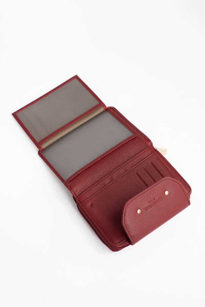 Portefeuille - 2 volets - Stop RFID - Cuir de vachette