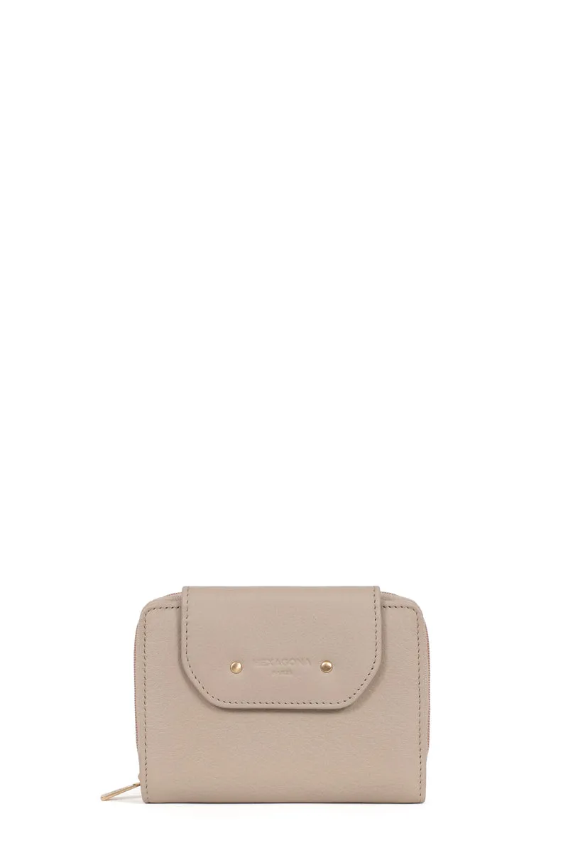 Portefeuille - 2 volets - Stop RFID - Cuir de vachette