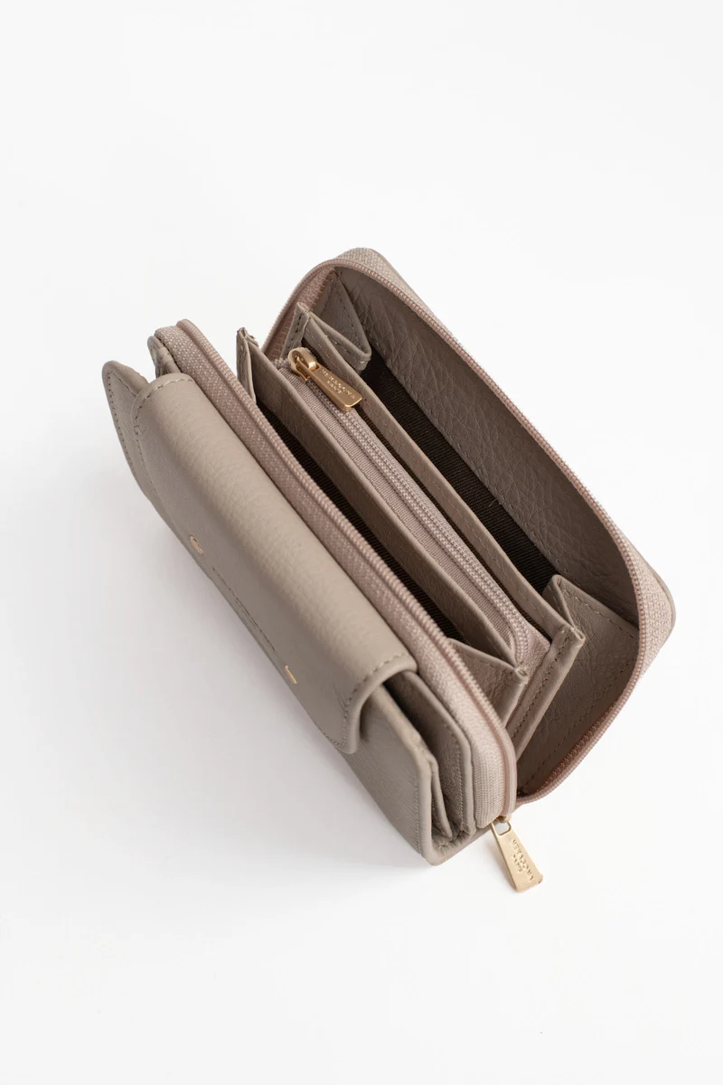 Portefeuille - 2 volets - Stop RFID - Cuir de vachette