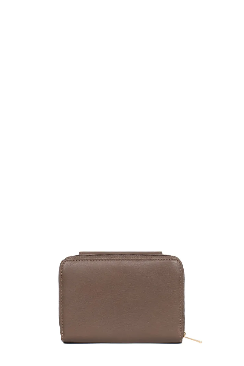 Portefeuille - 2 volets - Stop RFID - Cuir de vachette