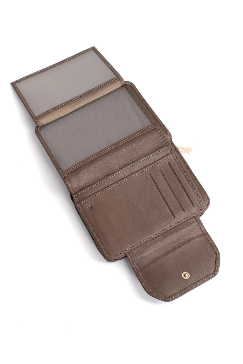 Portefeuille - 2 volets - Stop RFID - Cuir de vachette