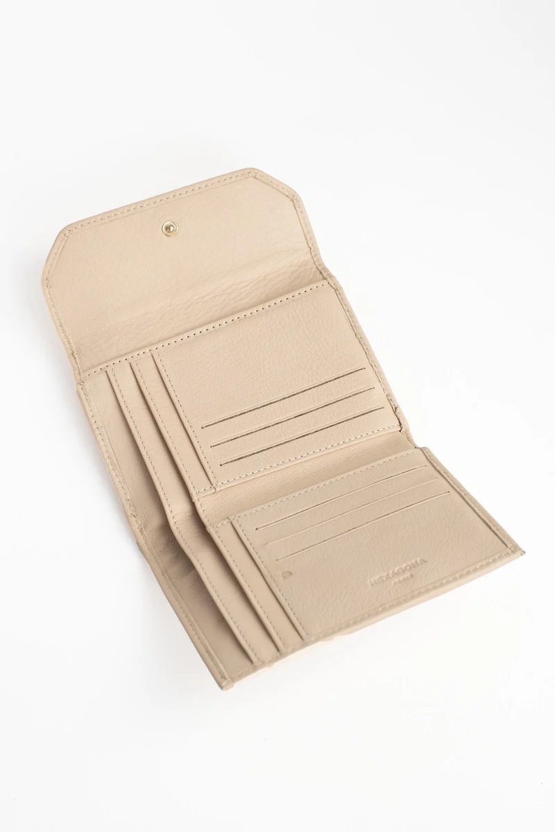 Portefeuille - 1 volet - Stop RFID - Cuir de vachette