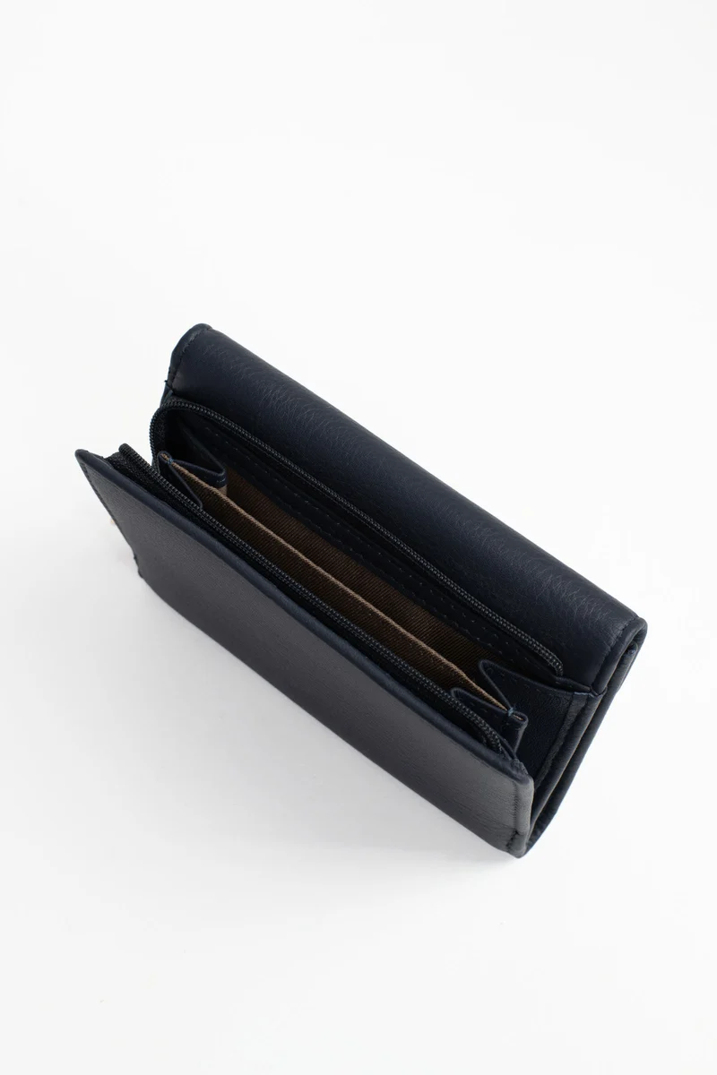 Portefeuille - 1 volet - Stop RFID - Cuir de vachette