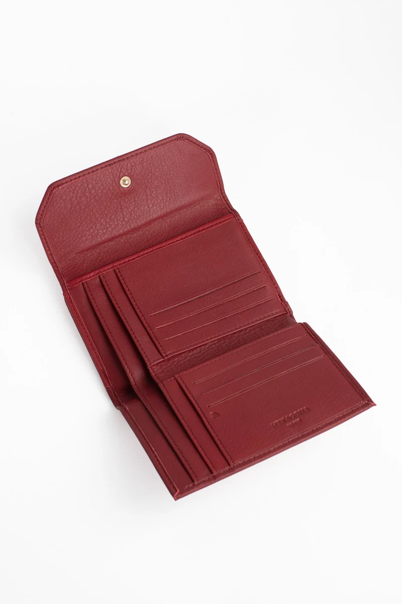 Portefeuille - 1 volet - Stop RFID - Cuir de vachette