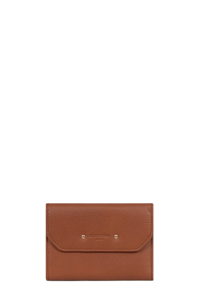 Portefeuille - 1 volet - Stop RFID - Cuir de vachette