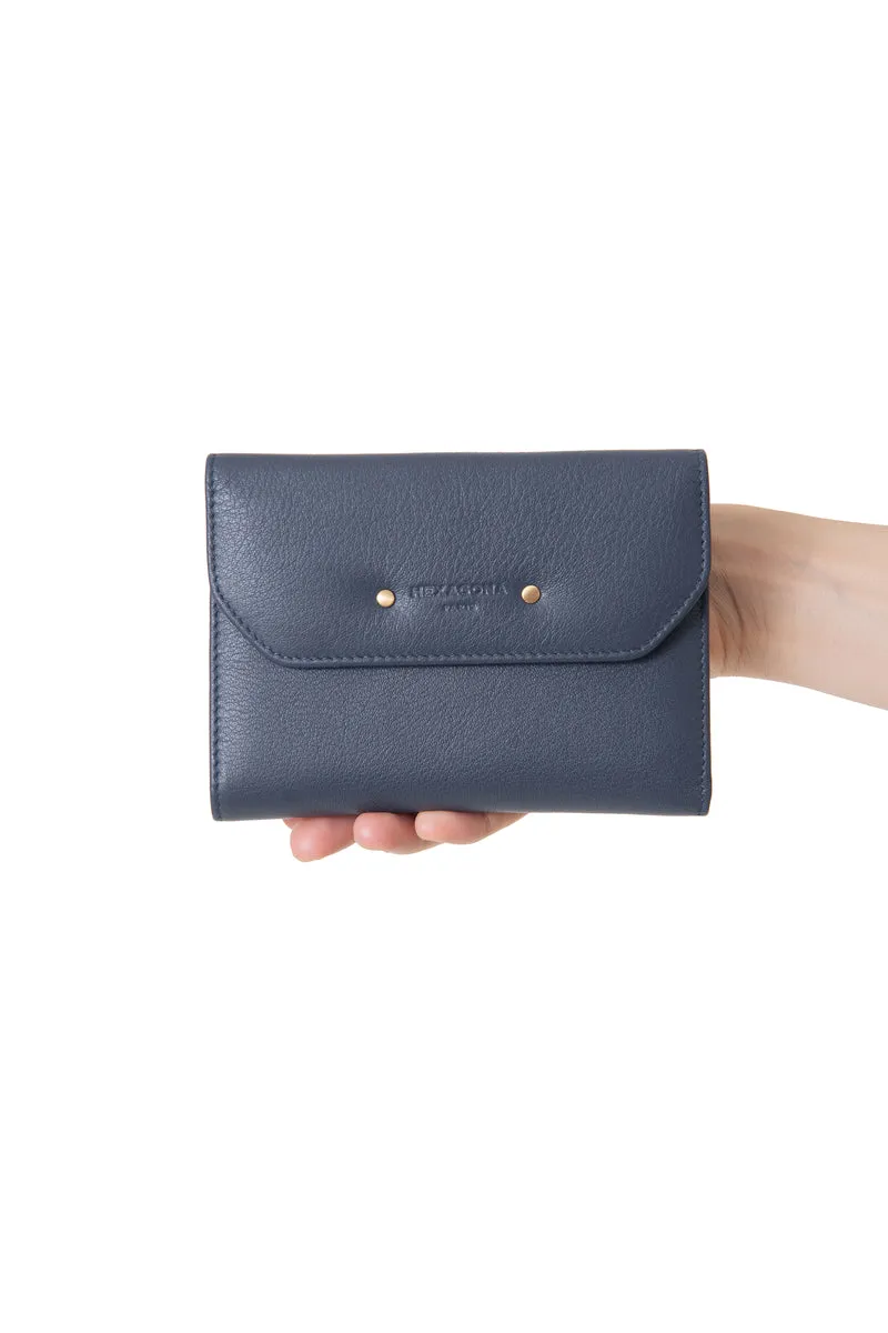 Portefeuille - 1 volet - Stop RFID - Cuir de vachette
