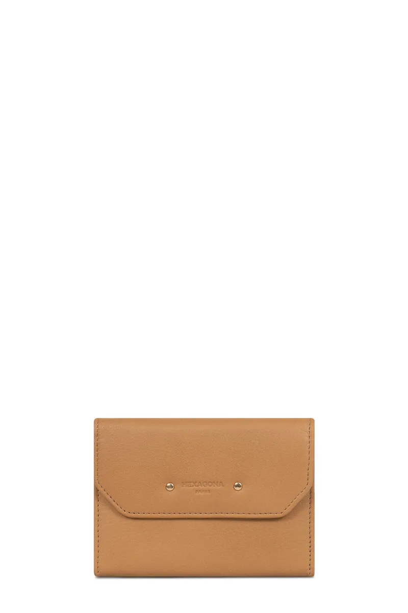Portefeuille - 1 volet - Stop RFID - Cuir de vachette