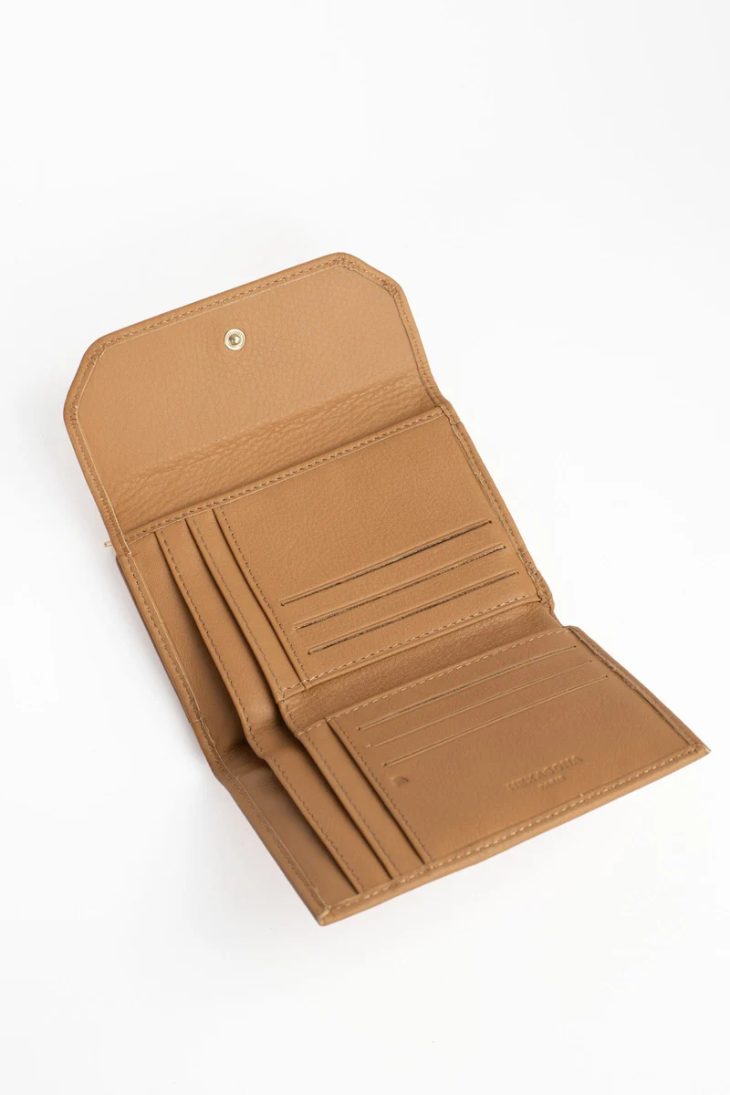 Portefeuille - 1 volet - Stop RFID - Cuir de vachette