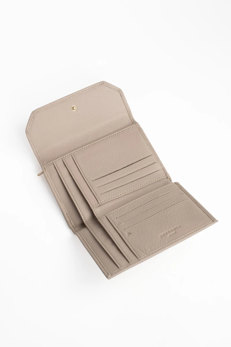 Portefeuille - 1 volet - Stop RFID - Cuir de vachette