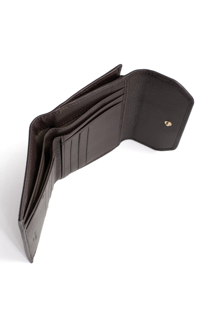 Portefeuille - 1 volet - Stop RFID - Cuir de vachette