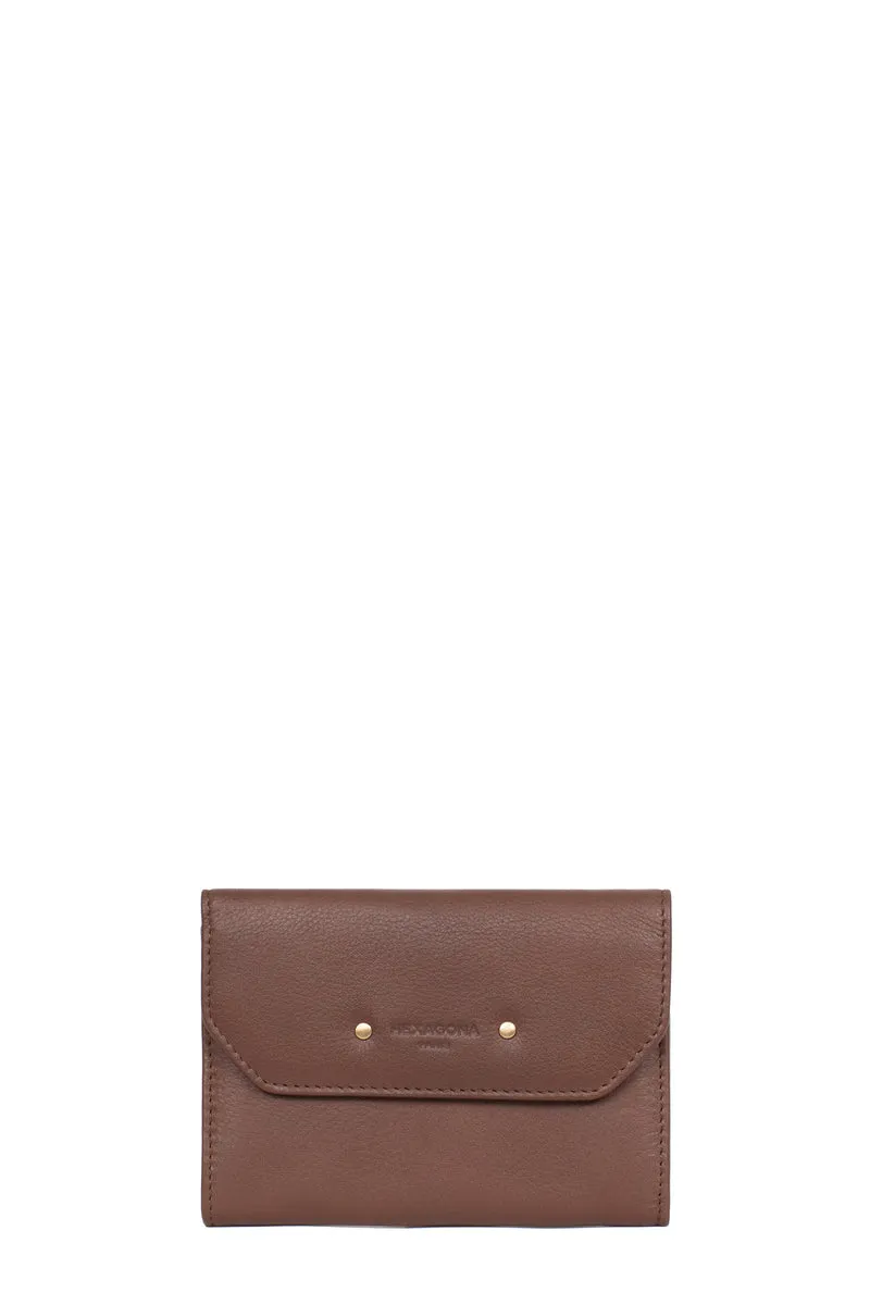Portefeuille - 1 volet - Stop RFID - Cuir de vachette