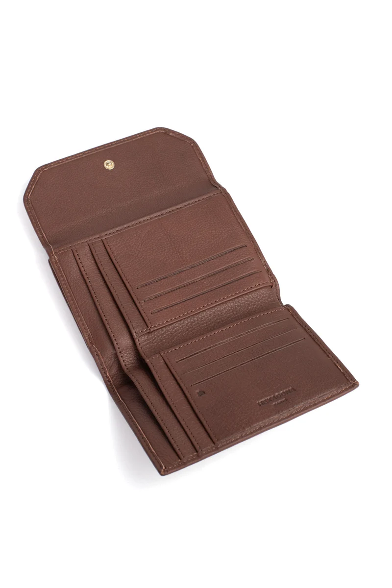 Portefeuille - 1 volet - Stop RFID - Cuir de vachette